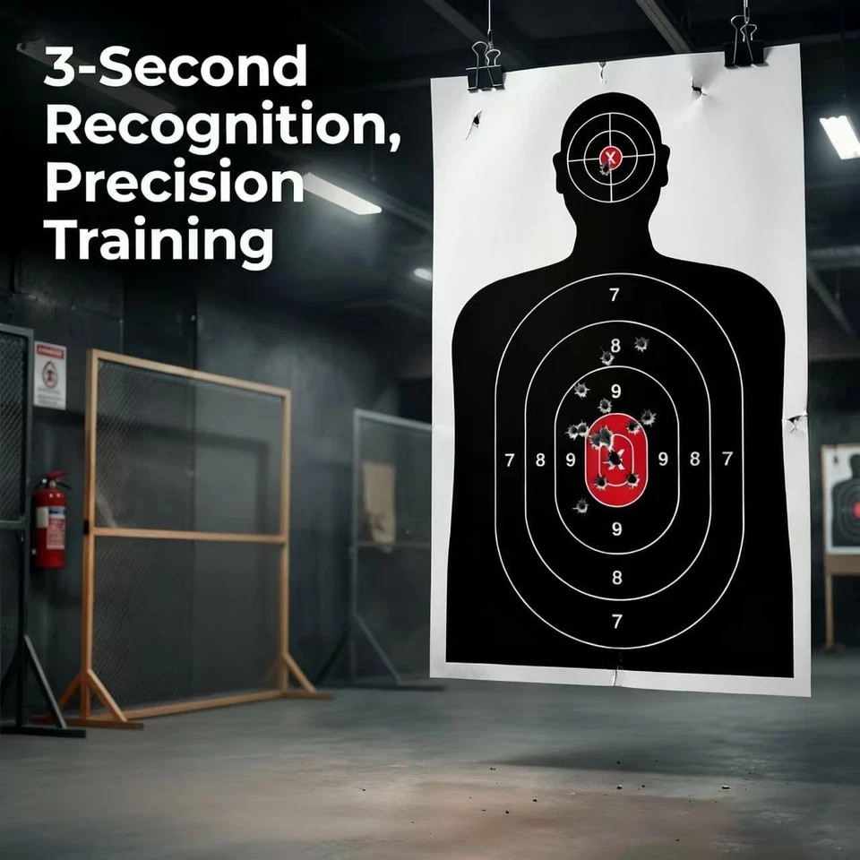 Shooting Target, Targets for Pistol Shooting Targets for the Range, 14x22, 50pk