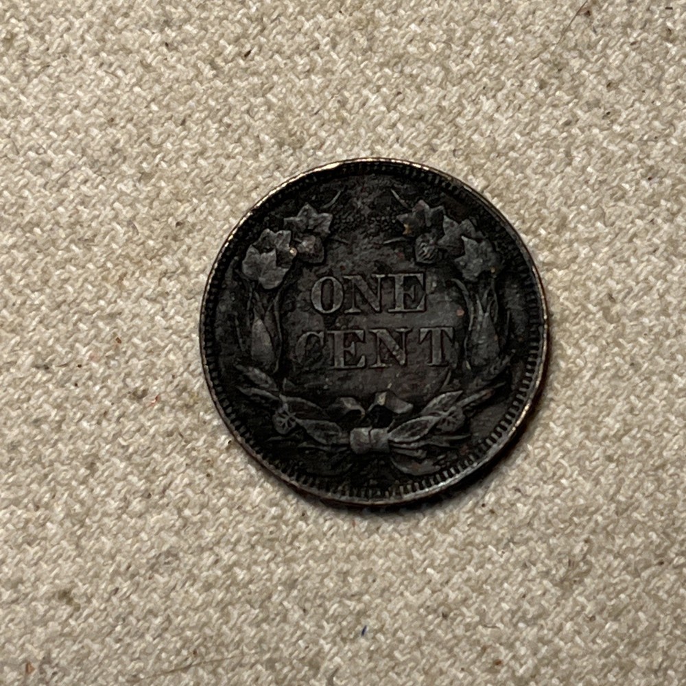1857 Flying Eagle Cent Almost Uncirculated AU Coin