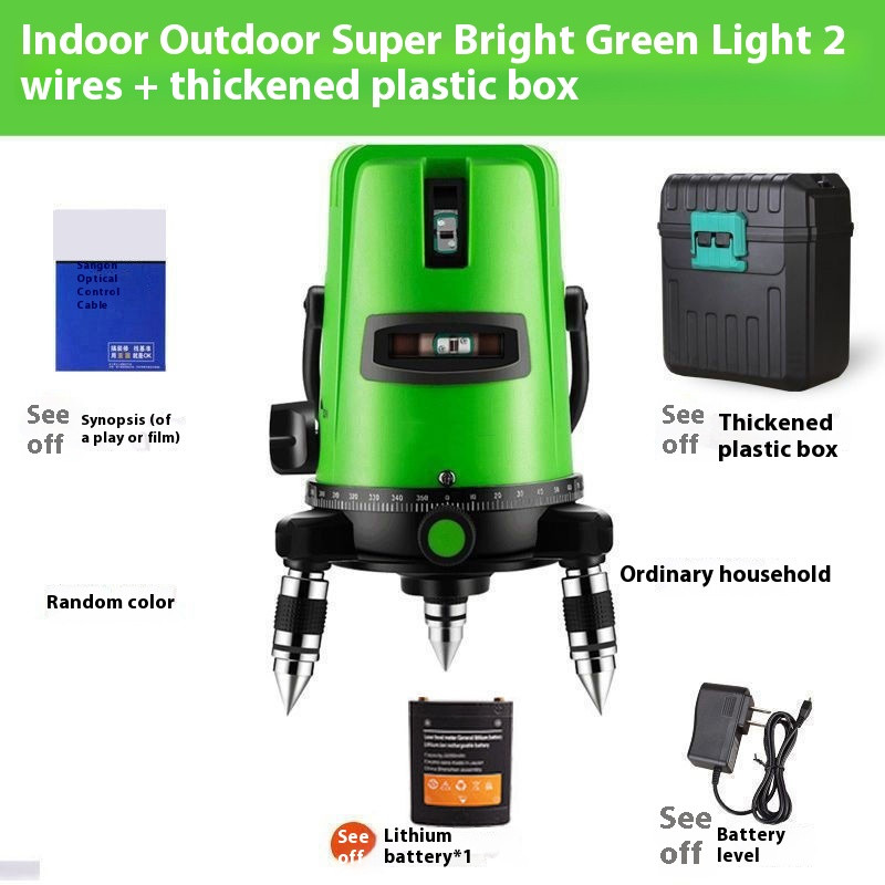 High-precision Laser Level Green Light Automatic Line Striking Wall Meter