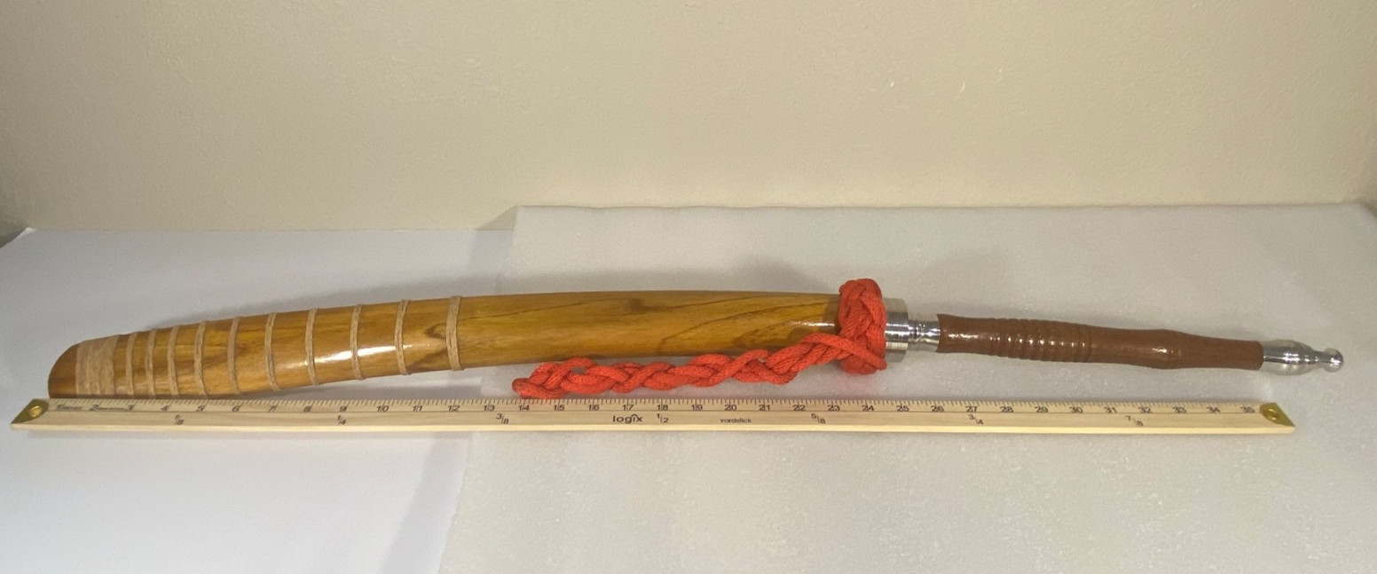 THAI SWORD AND SCABBARD TRADITIONAL COLLECTIBLE 38 INCHES LONG DISPLAY