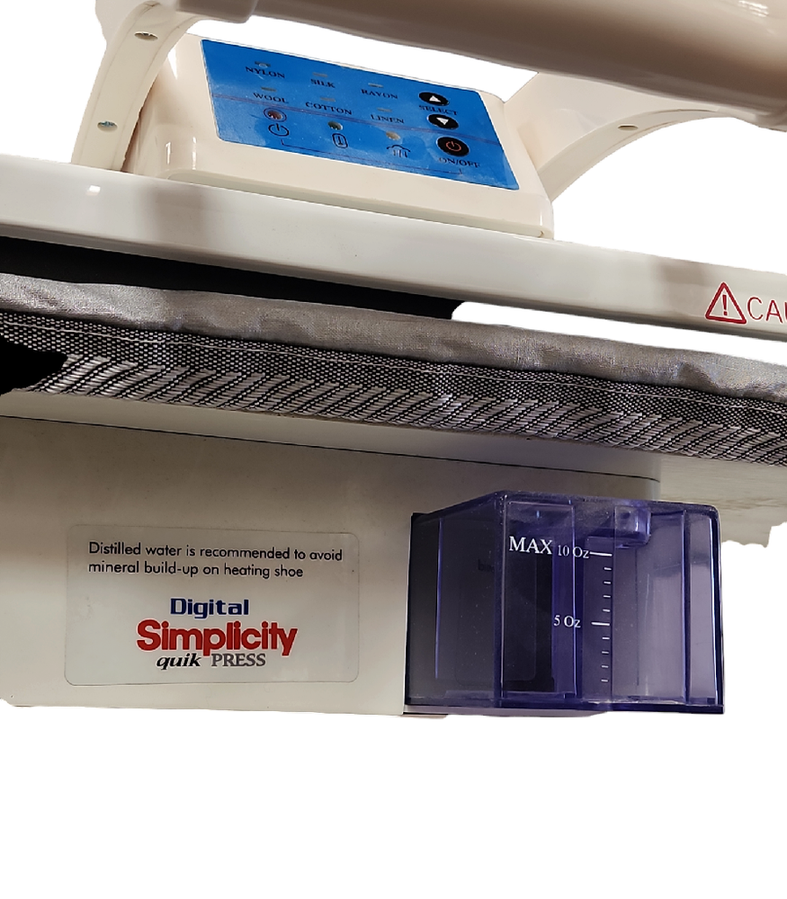 Simplicity SSP200 Digital Quick Press Steam Iron Fabric Graphics Transfers
