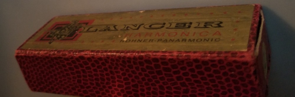Vintage Lancer Harmonica Hohner Slide Box Paper