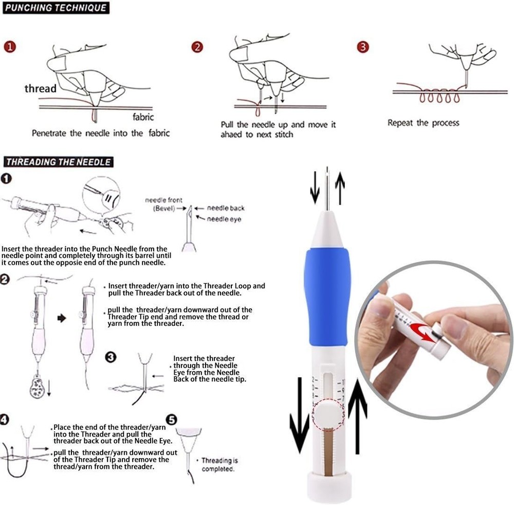 Comprehensive Magic Embroidery Pen Set - Perfect for Creative Sewing Projects