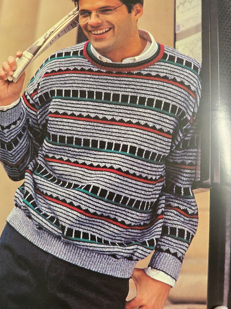 Phildar Knitting Pattern Magazine - Men - 18 Patterns