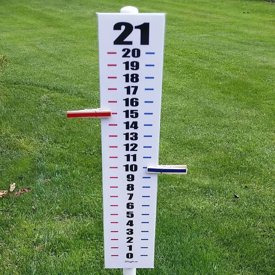 Set of 2 Easy Read - Cornhole Scoreboard Score Keeper - Corn Hole