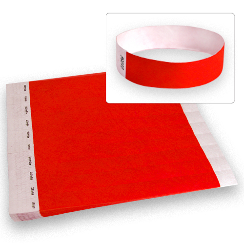 1,000 Count Wristbands, Pick Your Color, Tyvek Material, Security Bracelets