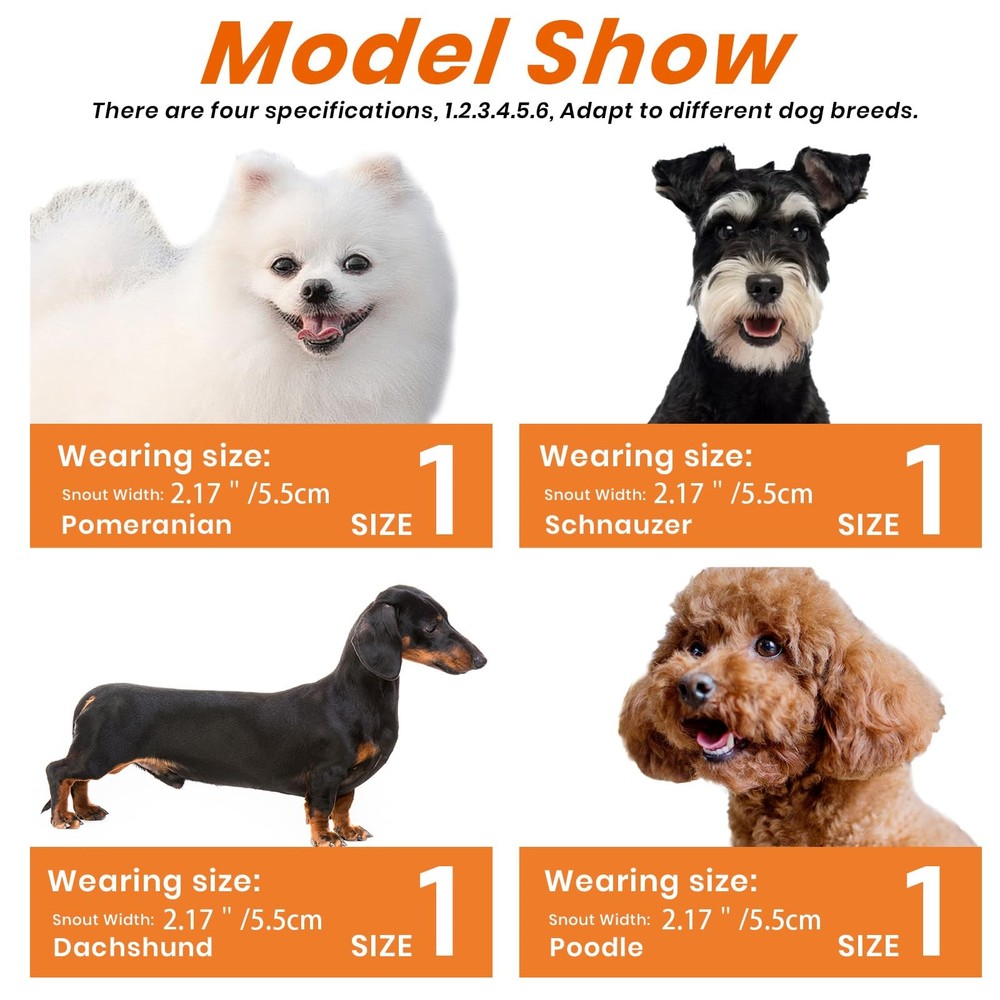 Dog Muzzle Basket Muzzle Anti Biting Chewing Sturdy Lightweight Muzzle Allows...