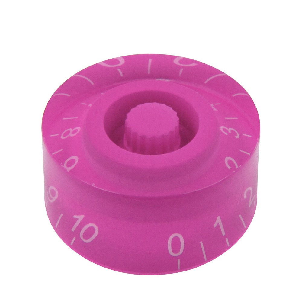 FLEOR 20PCS Fuchsia Barrel LP Guitar Volume Tone Knob Control Speed Knobs Button