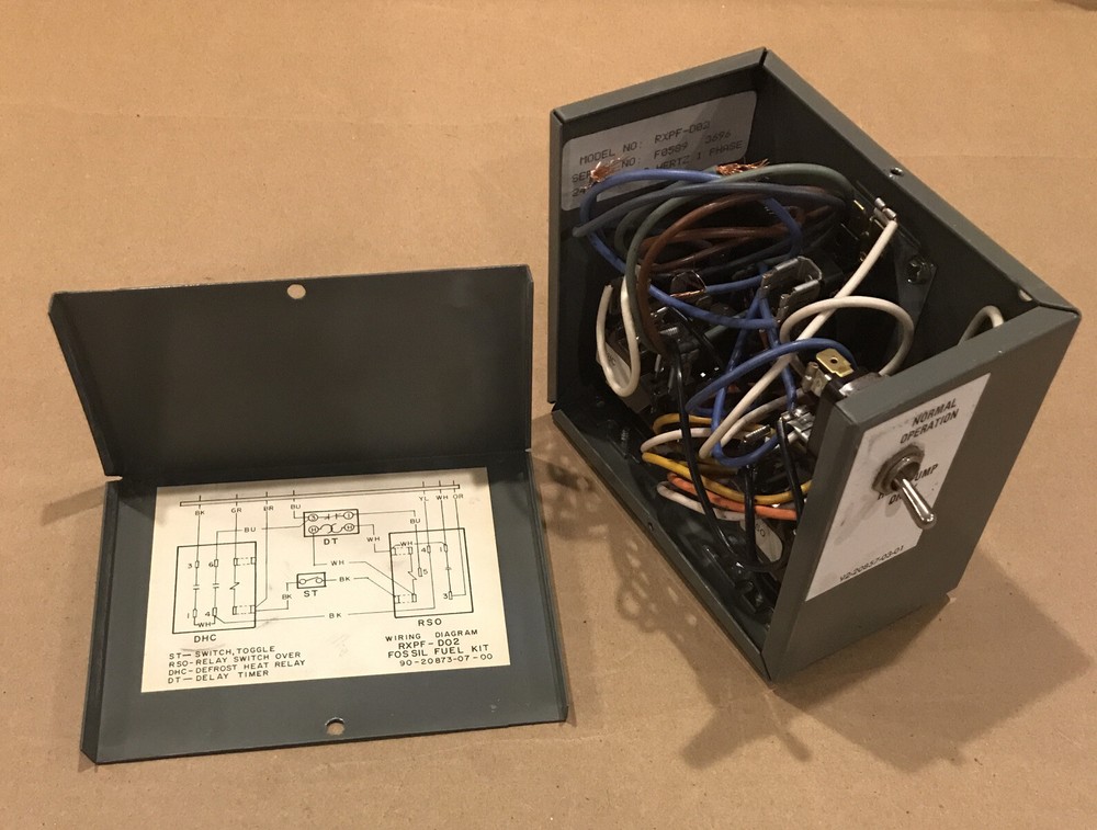Fossil Fuel Kit RXPF-D02 Heat Pump - Switch, Relay, Delay Timer