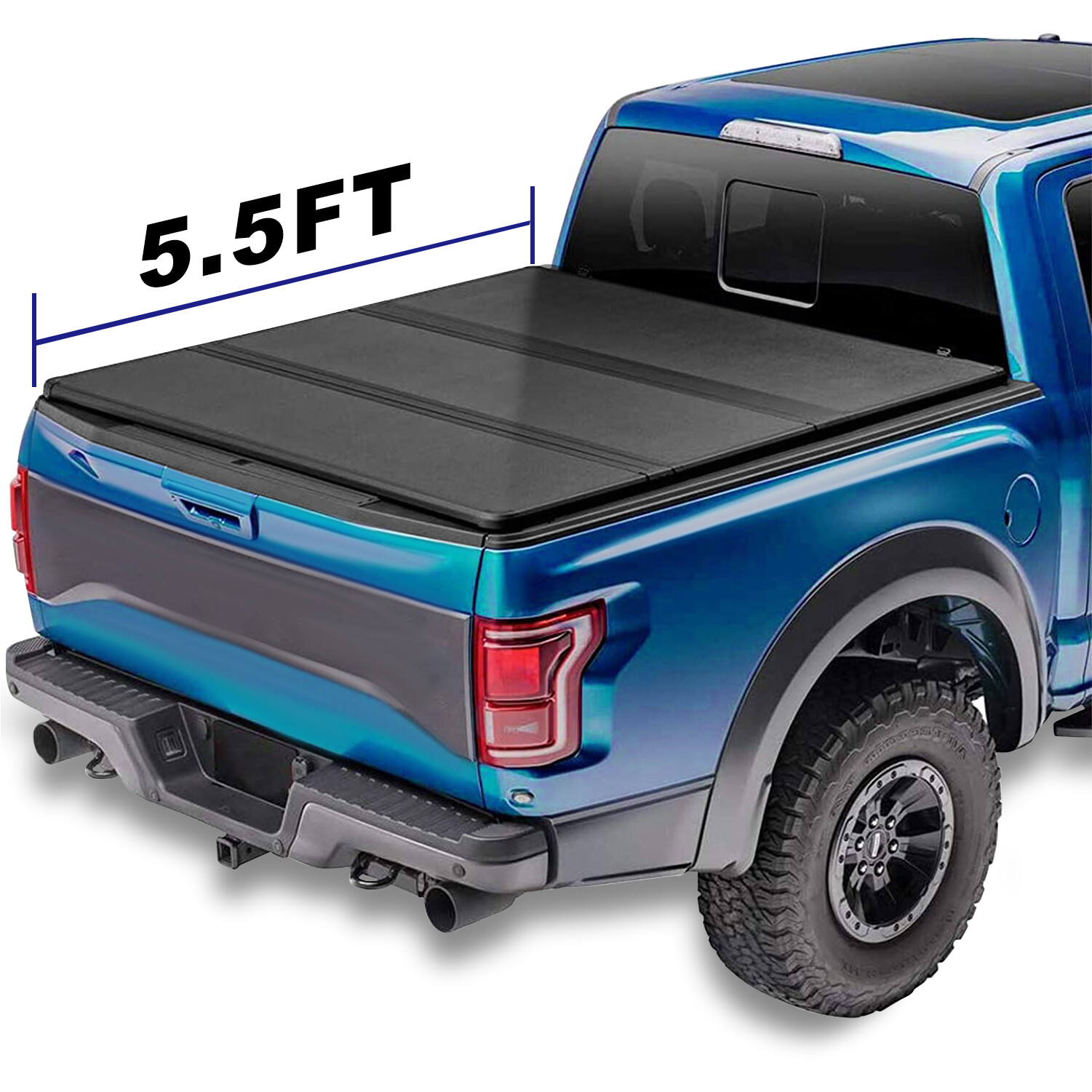 Hard Tri-Fold 5.5 ft Truck Bed Tonneau Cover Fit For 2004-2020 Ford F-150 F150