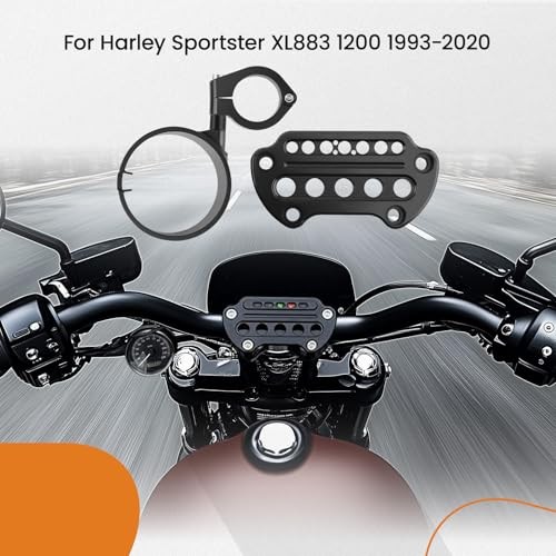 Side Mount Instrument Bracket & Speedometer Relocation Cover for Harley