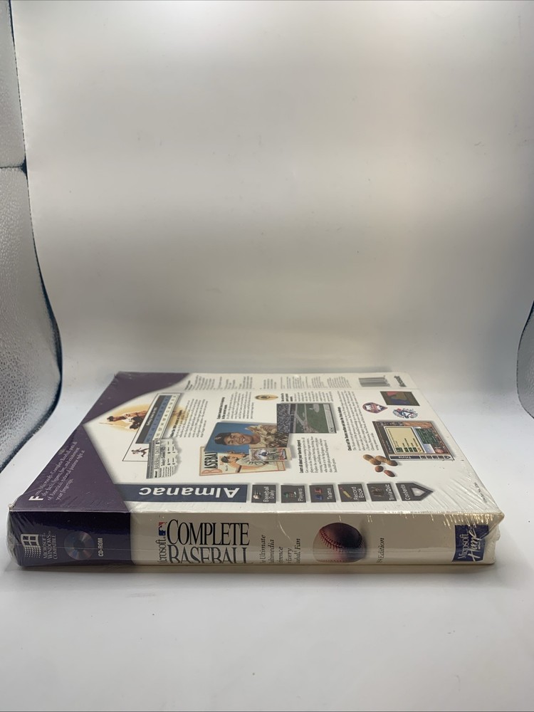 Microsoft Home COMPLETE BASEBALL PC CD-Rom SEALED! -1994-