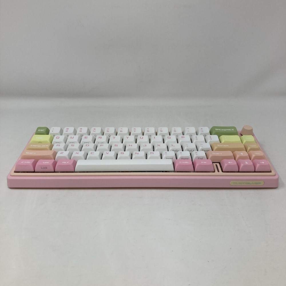 Dustsilver D66 Wireless Mechanical Keyboard Peach