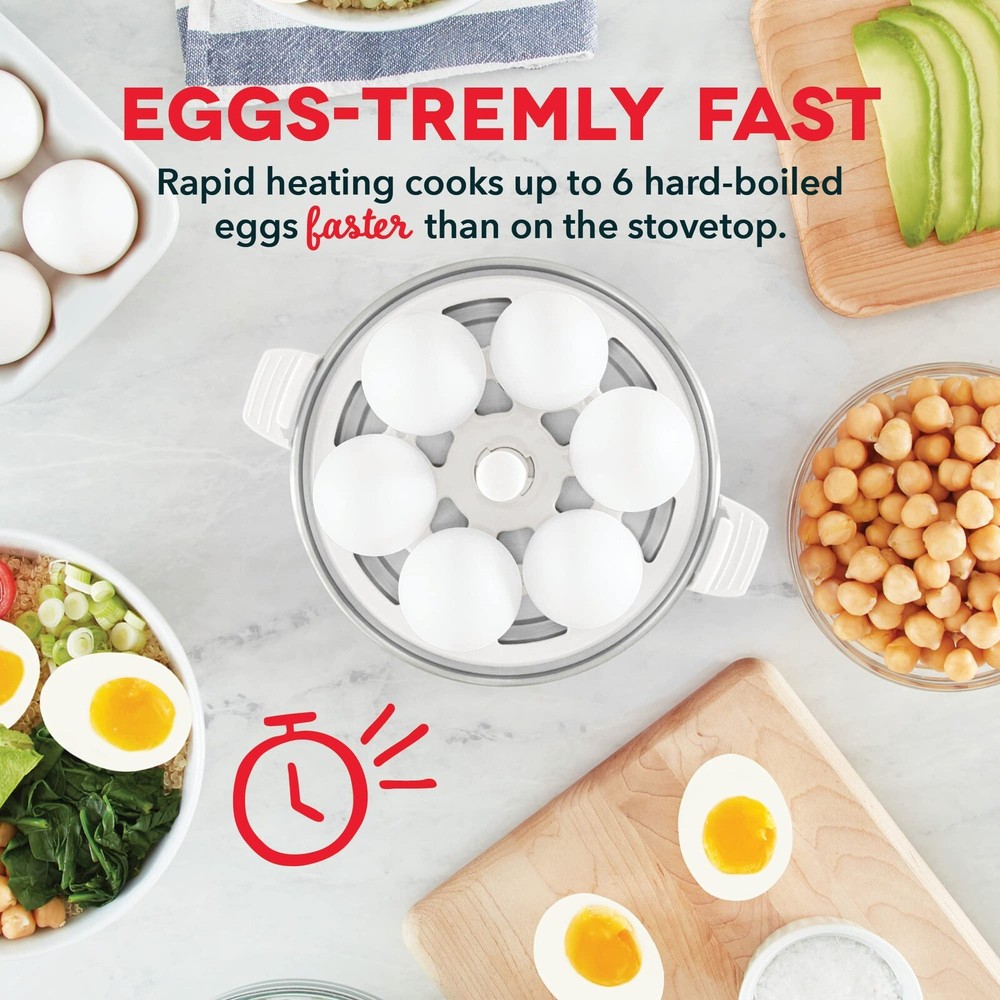 Dash Rapid Egg Cooker 6Egg Capacity Electric Hard Boiled Pouched Scrambled YLLOW