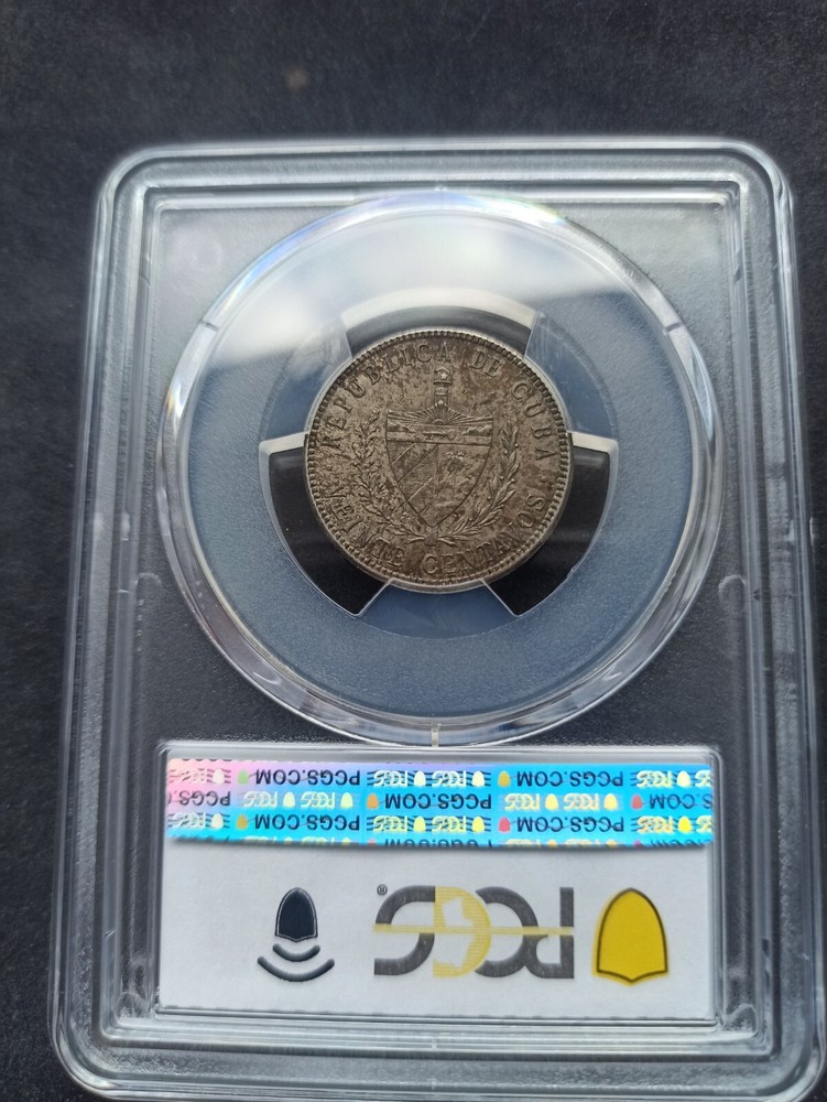 20 Centavos 1920 ; PCGS : AU 58