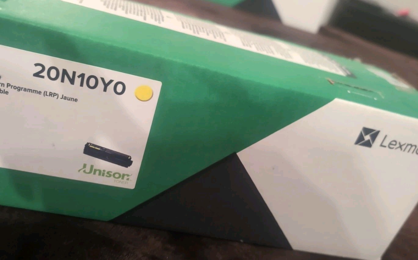 Lexmark 20N10Y0 Yellow Return Program Print Cartridge, Yellow OEM Toner