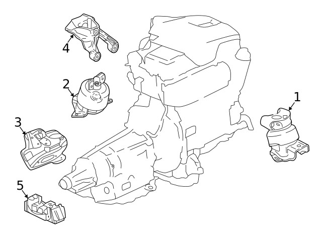 Genuine GM Driver Side Engine Mount Frame Side Bracket 84255038