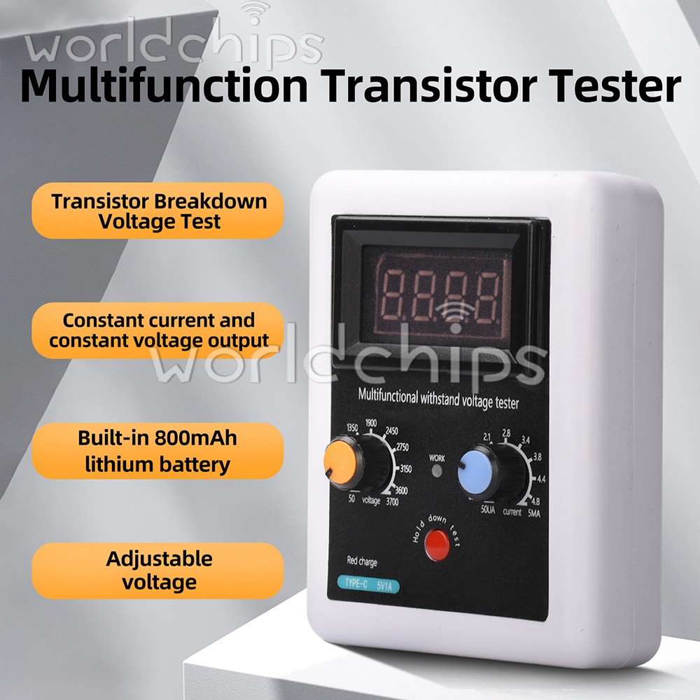 Multifunction Transistor Tester MOSFET IGBT Diode LED Meter Regulated 0-3700V
