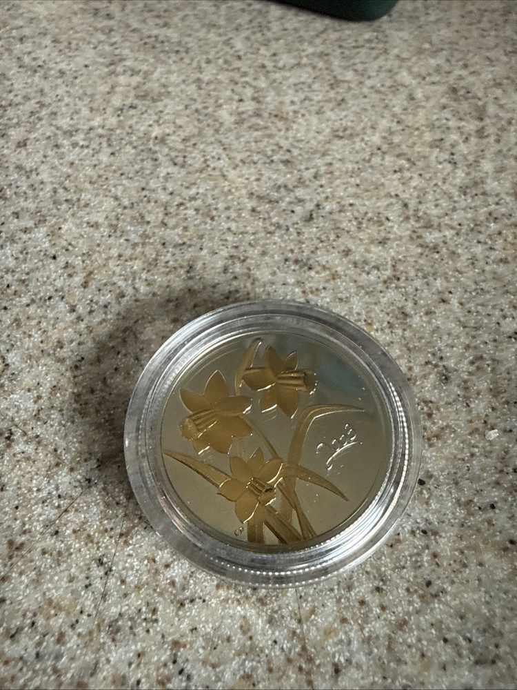 2004 Canada 50 Cent Sterling Silver Coin Easter Lily