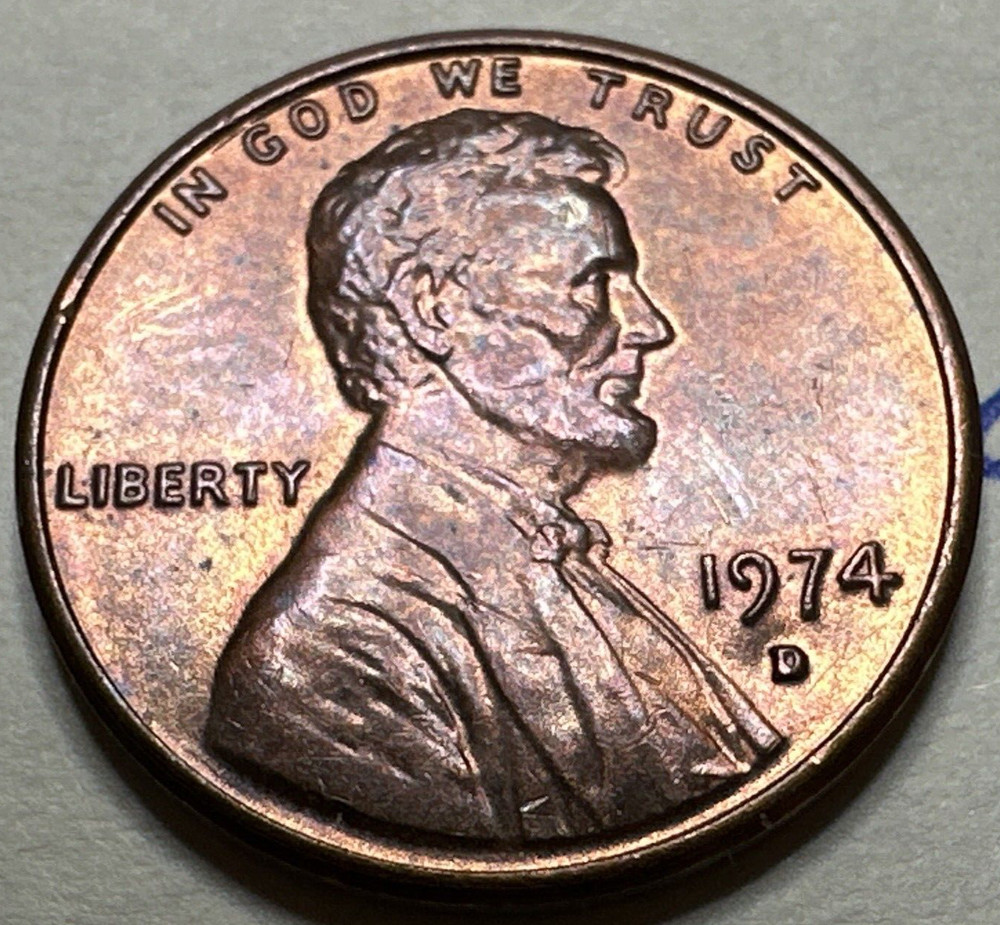1974 D Lincoln Memorial Cent 95% Copper 9207N