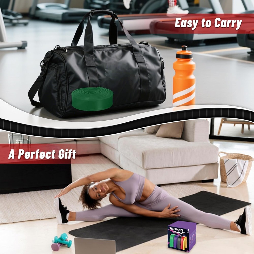 Pull Up Assistance Bands, 5-Level Resistance Bands for Working Multicolor