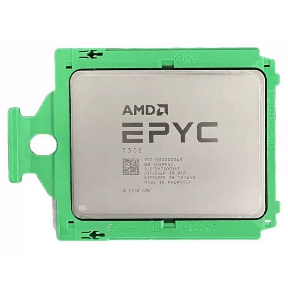 AMD EPYC 7302 Unlocked 3.0GHz 16 Core 32 Threads SP3 CPU Processor 100-100000043