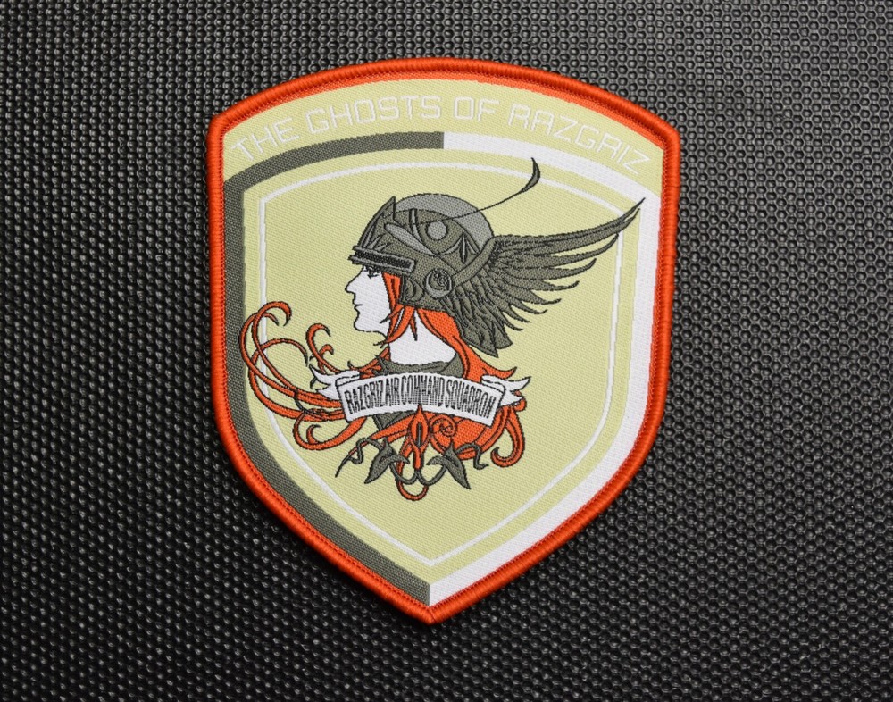 Ace Combat The Ghosts Of Ragriz Woven Uniform Morale Patch Hook/Loop Backing