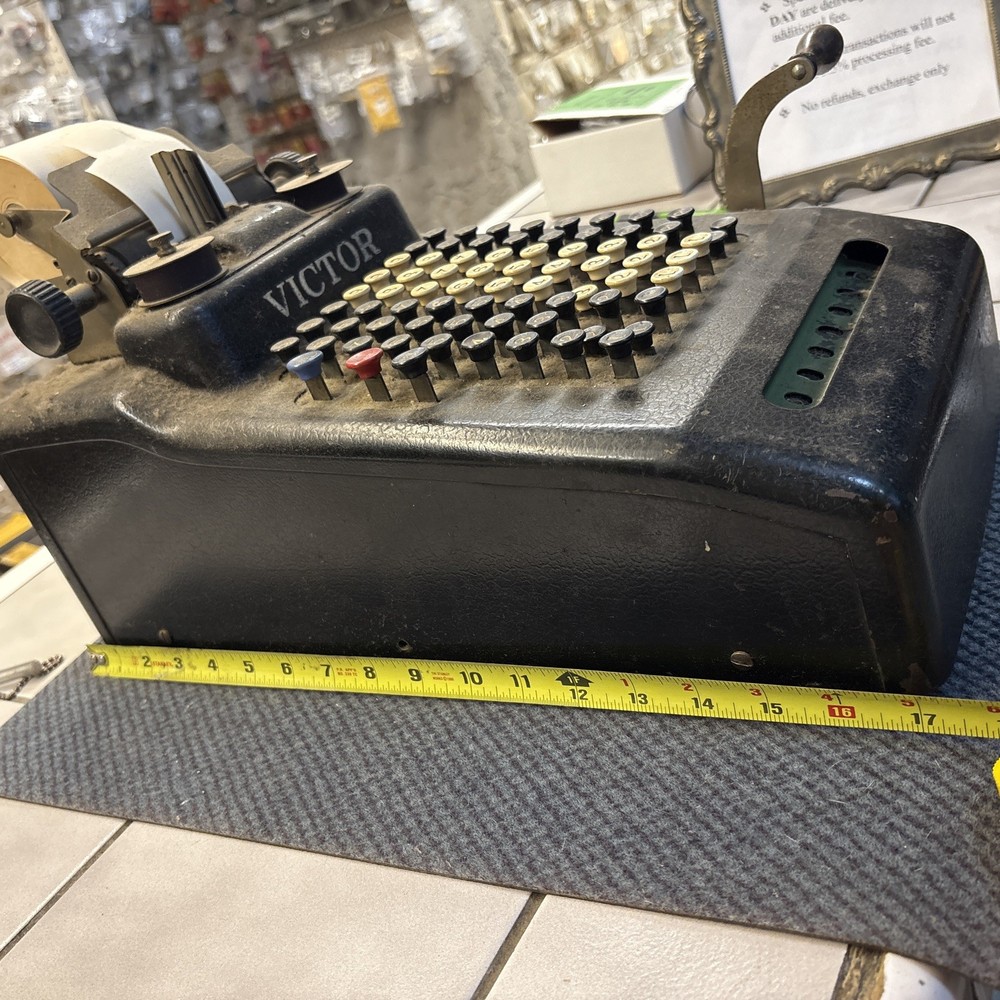 Antique VICTOR Adding Machine Vintage 1920's Era
