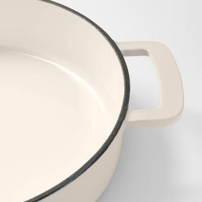 3.5qt Enamel Braiser Cream - Figmint