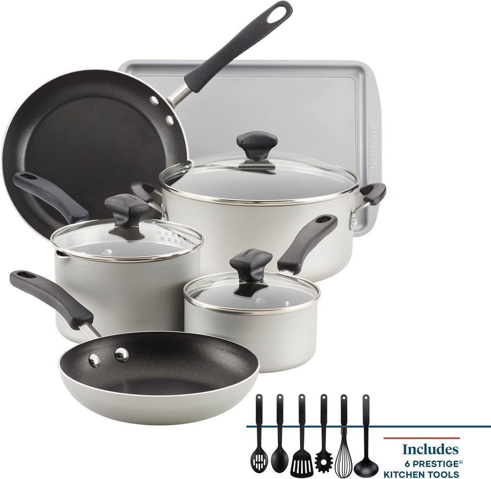 Farberware Cookstart 15-piece DiamondMax Nonstick Cookware Set