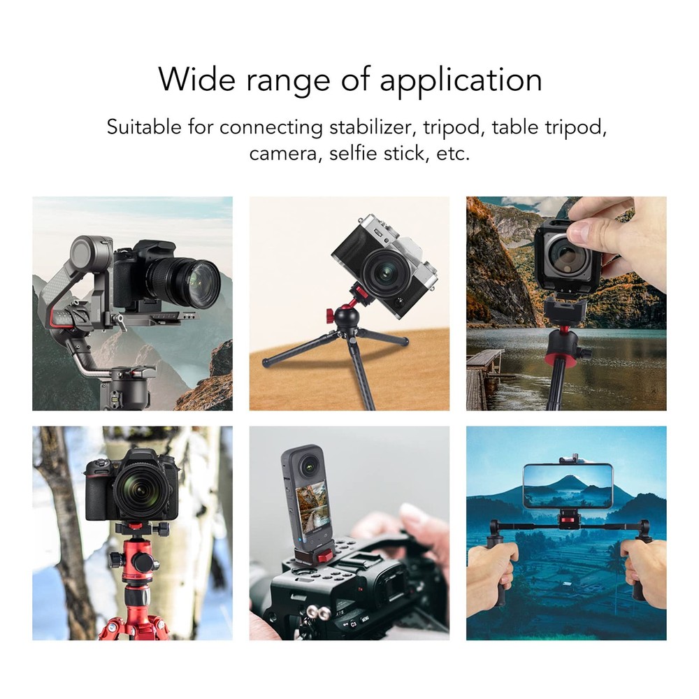 Mini V Lock Quick Release Plate Mount Baseplate 38mm Dovetail Slot DSLR