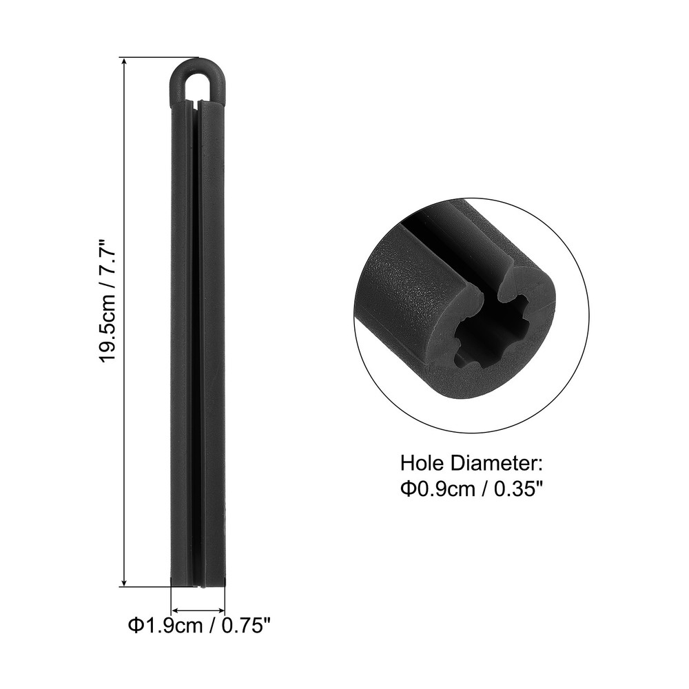 7.7" Billiard Stick Hook, 4pcs Snooker Billiard Tool Accessory, Black