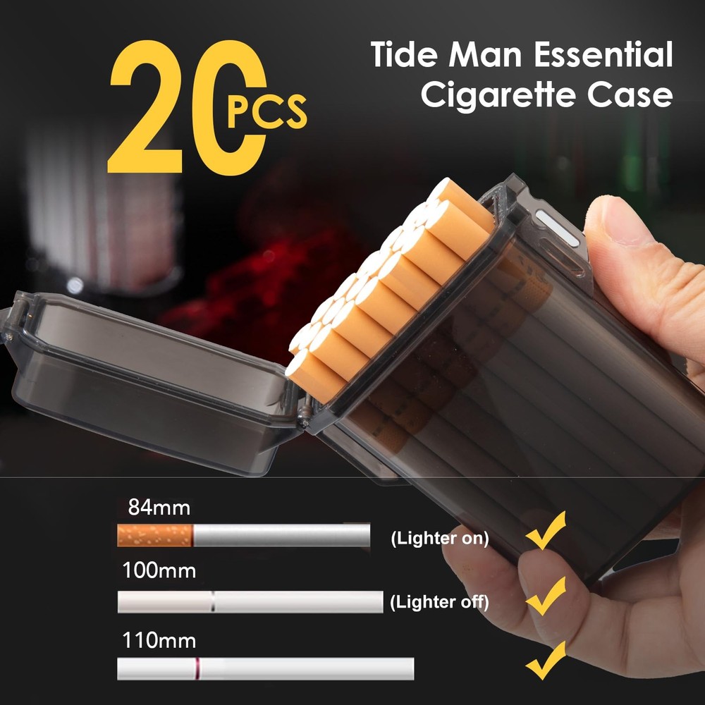 Masseul Module Box, Waterproof Cigarette Case, Cigarettes Case for 100mm King...