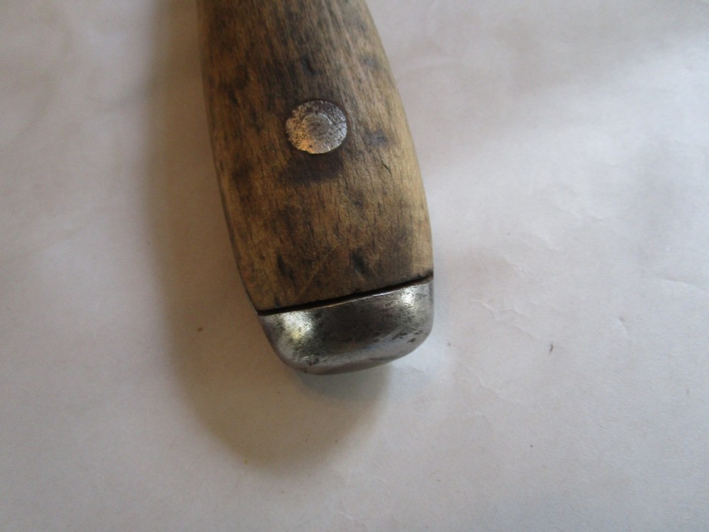 Antique Split Wood Perfect Handle Large Screwdriver, Flat Head, 16", Merit