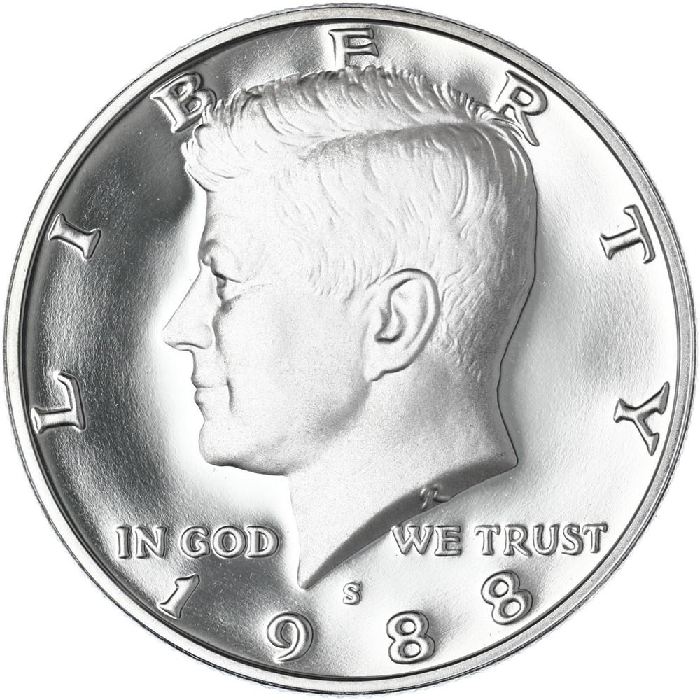 1988 S Kennedy Half Dollar Gem DCam Proof CN-Clad