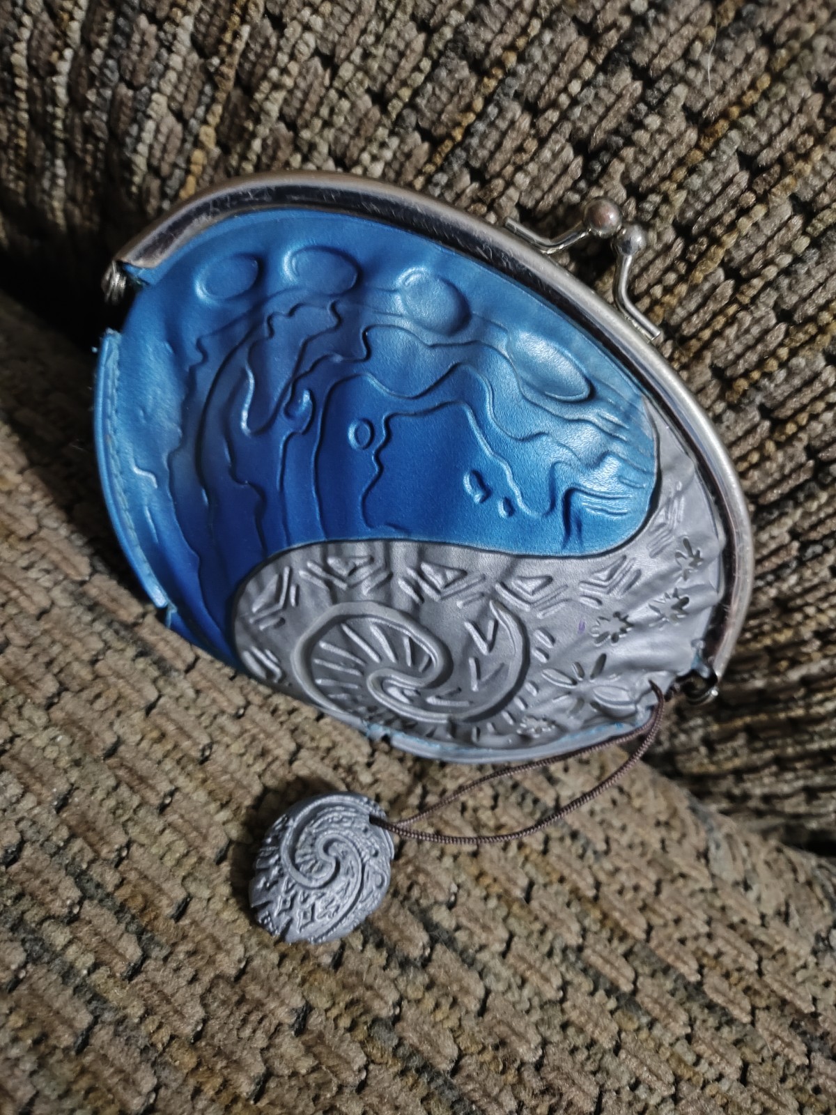 Disney Store Moana Coin Purse Heart Of Te Fiti Stone Shape Clean