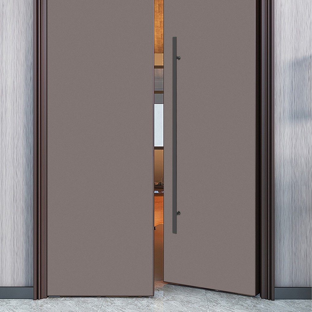 58" Large Stainless Steel Front Door Handle Double Sided, Pull Push Sliding