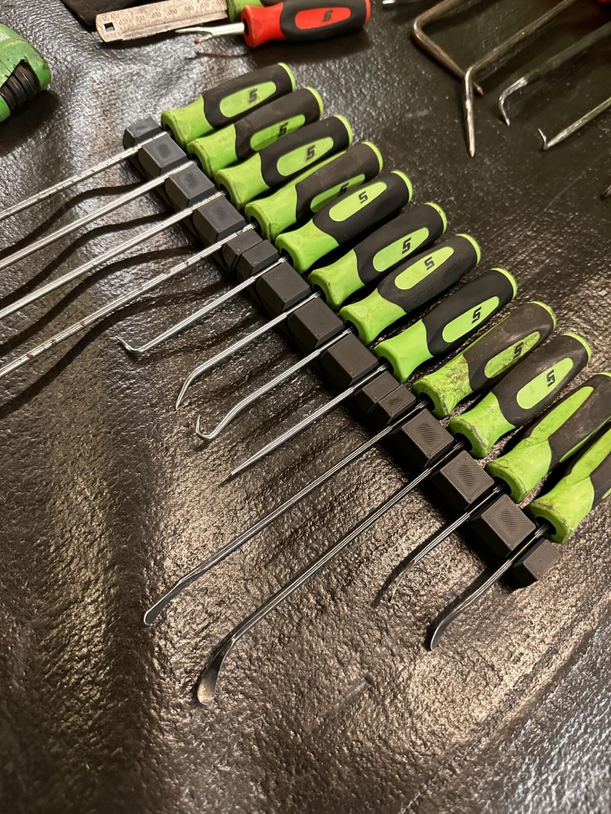 Magnetic Pick Tool Organizer  | Durable Pick Set Holder ( 12 Piece Holder)