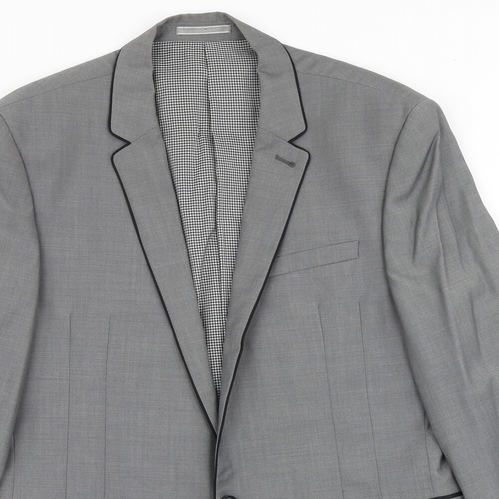 NEXT Mens Grey Wool Blend Blazer Size 40 Reg