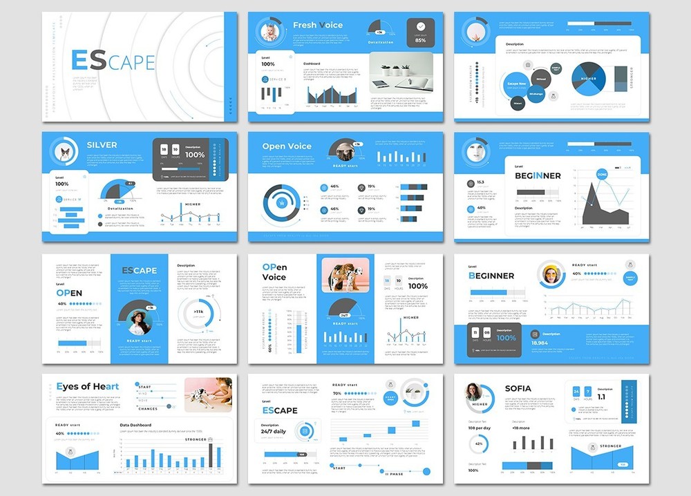 EScape PowerPoint Presentation Template by SanaNik