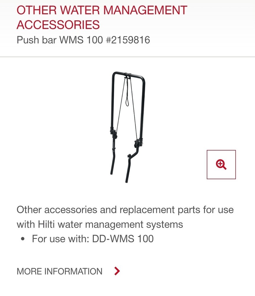 Hilti DD-WMS 100 ASSY Push Bar