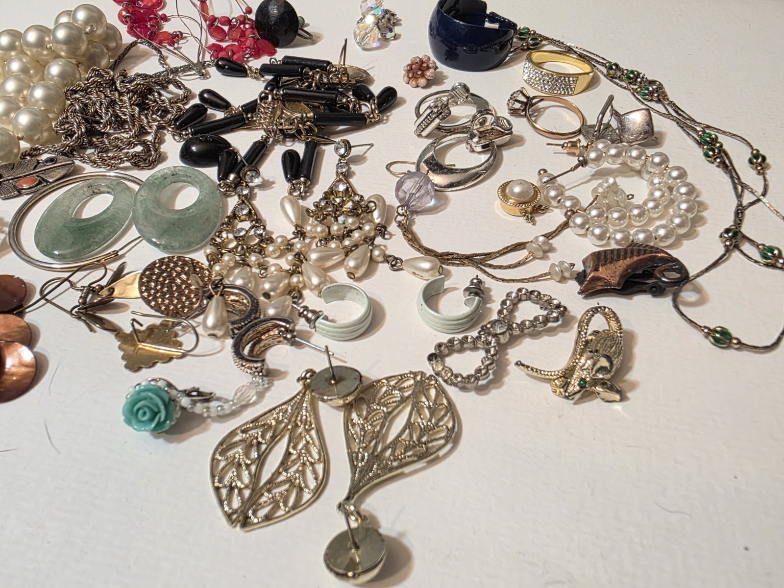 Vintage Junk Broken Craft Jewelry Lot Craft Repair Repurpose