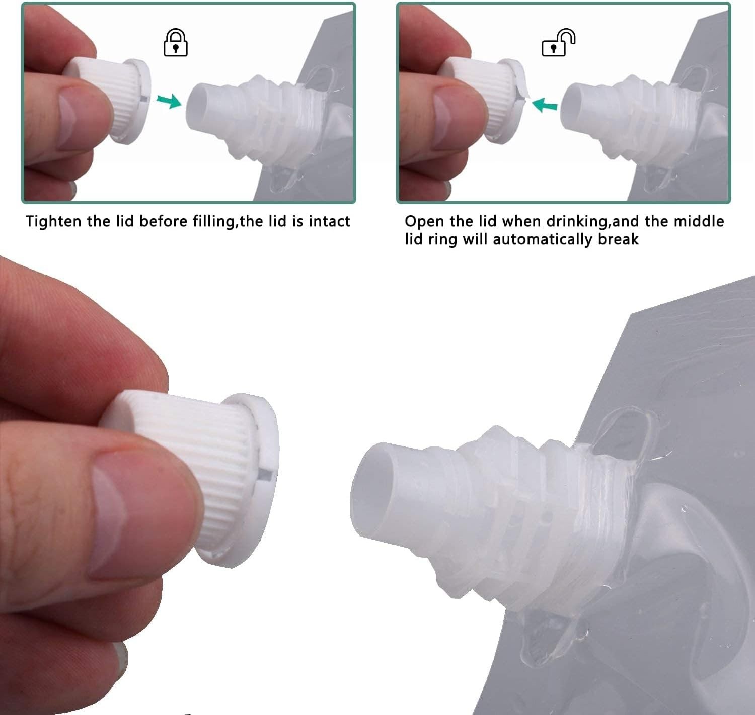 Travel-Friendly 32oz BPA-Free Drink Bags – Durable, Reusable, and Leak-Proof