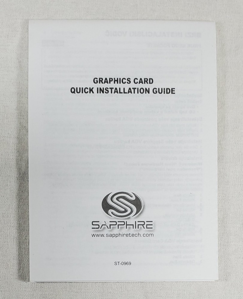 ATI Sapphire Installation Driver CD : Catalyst Driver Suite version 5.9 w/ Guide