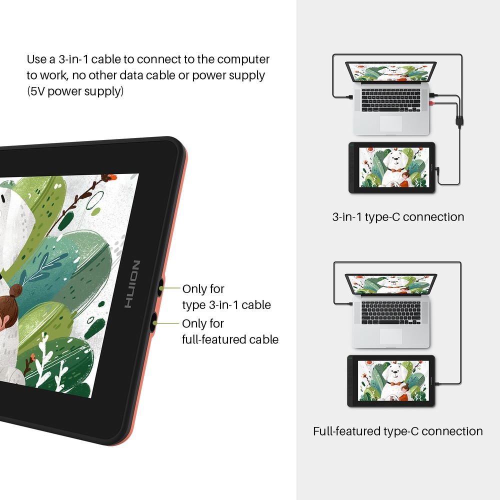 Huion Kamvas 12 2021 Graphics Tablet Pen Display Android Certified Refurbished