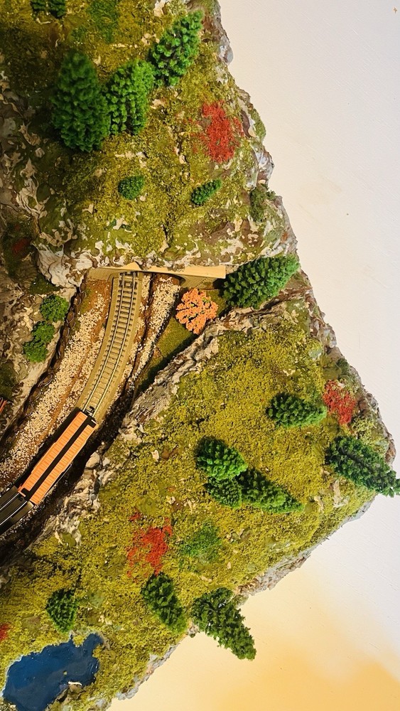 N Scale Mountain Scenery Layout