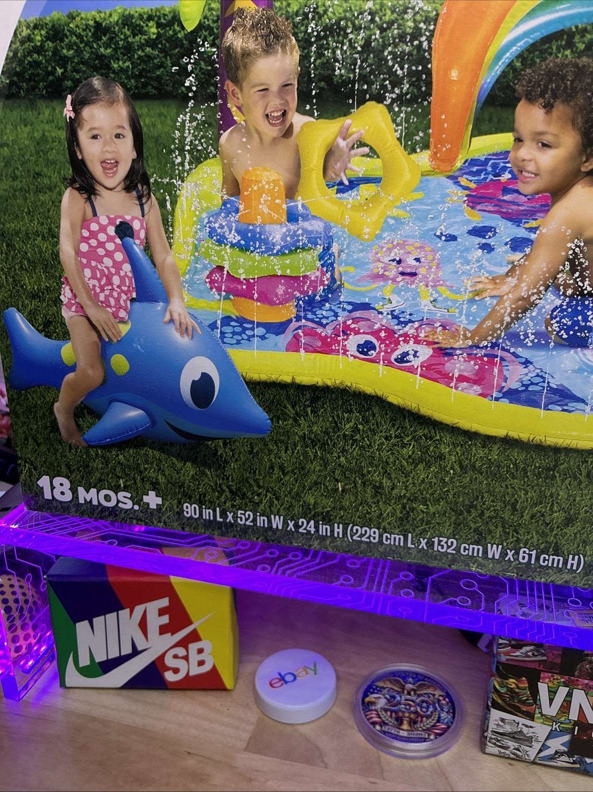 BANZAI JR Banzai Splish Splash Water Park Play Pool Kids Outdoor Summer New