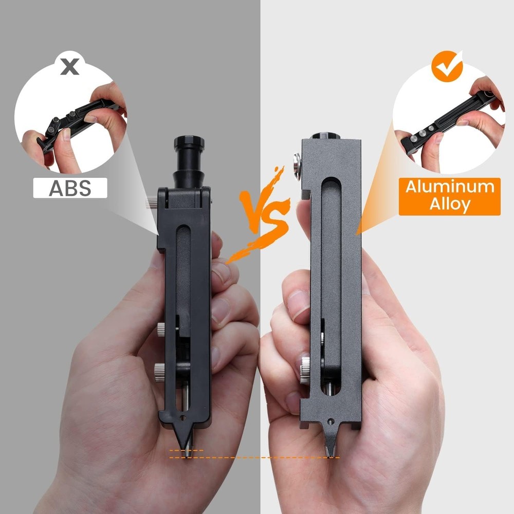 Compact Multi-Function Scribing and Measuring Tool for DIY Projects - 5.5 Inches