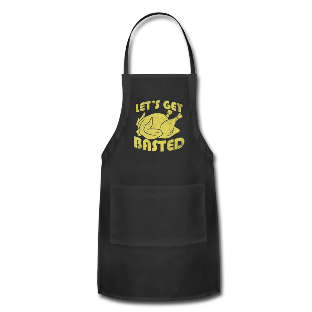 Let's Get Basted Apron - Grilling Smoking Barbeque BBQ Apron