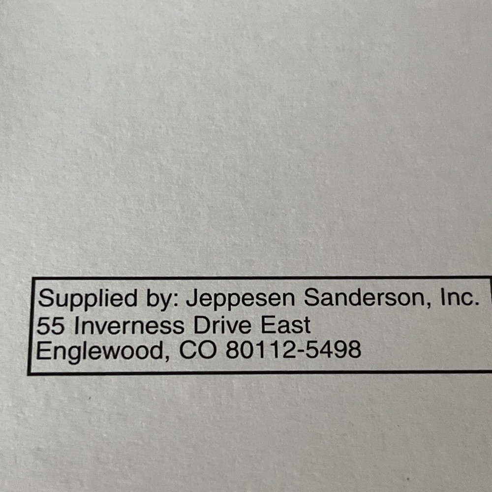 Jeppesen Private Pilot Practical Test Standards Airplane Singe Engine Land 1995